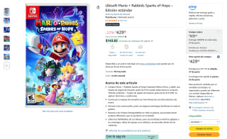 Ubisoft Mario + Rabbids Sparks of Hope por $429 | Oferta Amazon