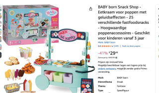 BABY born Snack shop - Met geluid en accessoires voor €29,48 bij Amazon