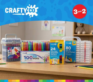 3 halen 2 betalen op geselecteerde Crafty Co. artikelen bij Smyths Toys