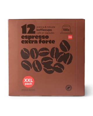 Koffiecups XXL (100 stuks) voor €14,99 bij HEMA