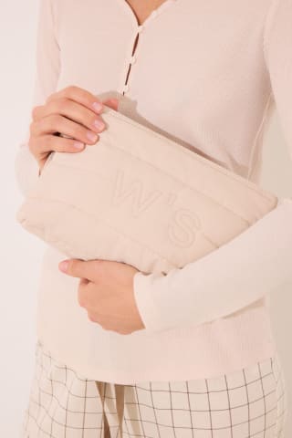 Women'secret Neceser mediano acolchado gris por 5.99€