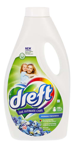 Dreft wasmiddel ochtendfris 32d voor €4,49/st vanaf 2 stuks bij Colruyt