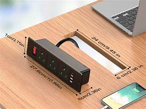 FlexiSpot PS024 Desk Power Socket with USB Ports for £9.99 with Code DEALPS