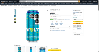 Lata Volt Blue 473ml por $11 | Descuento Amazon