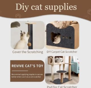 Alfombra autoadhesiva p/Rascar Gatos 30x30cm Dto. Bienvenida $925 En AliExpress.com
