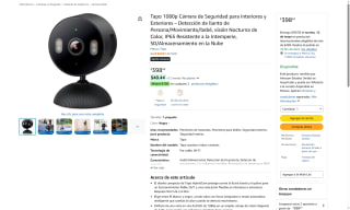 Cámara Tapo 1080p por $348 | Oferta Amazon