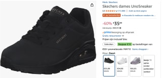 Skechers dames UnoSneaker voor €35,99 bij AMazon