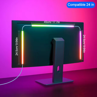 Tira de luces RGB para monitor, retroiluminación sincronizada 24" a 34" por 11,07€