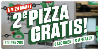 2e pizza gratis met de New York Pizza vor