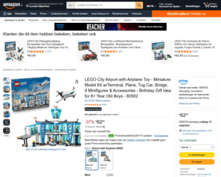 LEGO City 60502 Luchthaven met vliegtuig voor €52,99 bij Amazon