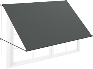 FIVMEN Toldo brazo plegable retráctil con cordón y barra soporte aluminio por 27.50€