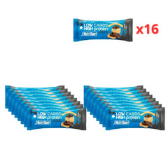 Nutrisport Low Carbs Barritas Choco Galleta 16 uds Snack Proteico Bajo en Azúcar 11.9