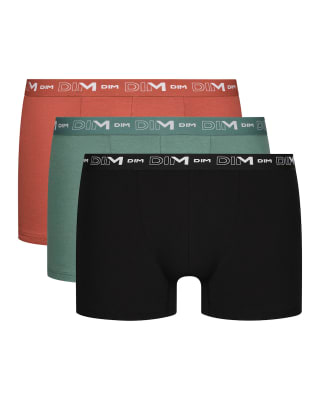 Pack de 3 bóxers de algodón elástico Dim por 10,47€