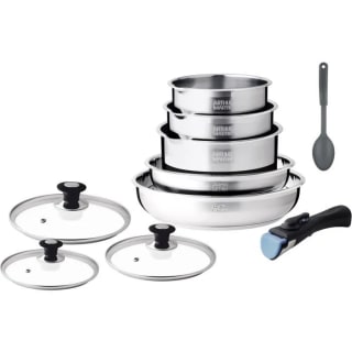 Batería de cocina de inducción Arthur Martin Acero inoxidable 10 piezas por 49,99€