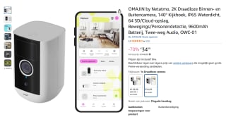OMAJIN by Netatmo OWC-01 camera voor €34,09 bij Amazon NL