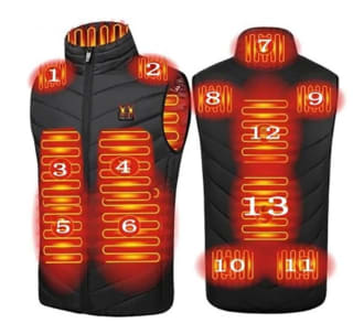 Gilet électrique chauffant TENGOO HV-13 à 18,08€