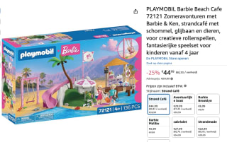 Playmobil Barbie Strandcafé voor €44,99 bij Amazon