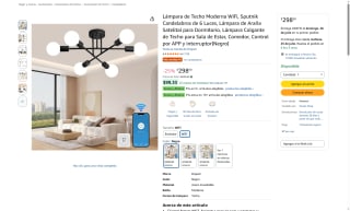Lámpara de Techo Sputnik 6 Luces por $298 | Oferta Amazon