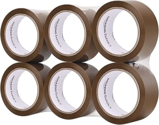 Amazon Basics Packaging Tape 6-Roll Pack for £5.34