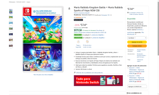 Bundle Mario + Rabbids Switch por $437 | Amazon (Prime)