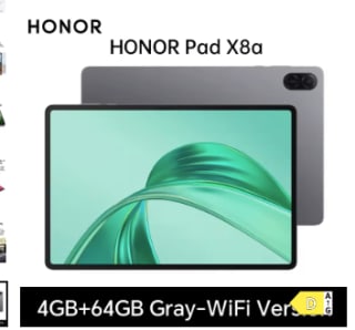 HONOR Pad X8a, EU-versie WIFI tablet voor €97,44 dmv code bij Aliexpress