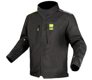 Chaqueta de moto impermeable LS2 Titanium negra y amarilla mujer por 57,30€