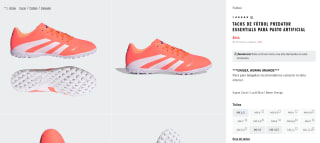 Tacos Fútbol Adidas Predator Essentials por $546
