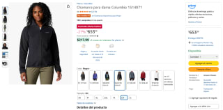 Chamarra Columbia 1514071 para dama por $653 | Amazon