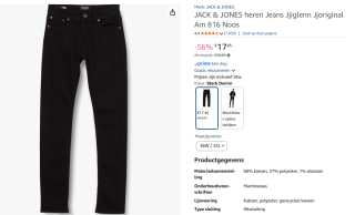 : Jack & Jones Jjiglenn Slim Fit heren jeans voor €17,45 bij Amazon