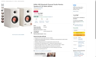Parlantes Estéreo Edifier MR3 2.0 Blanco por $2,279 | Amazon