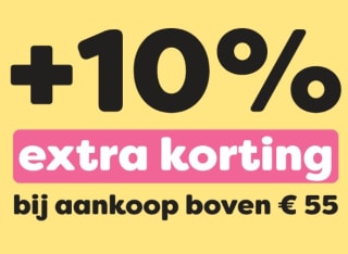 10% extra korting bij besteding vanaf €55 bij Hobii