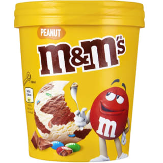 M&M's Peanut Chocolate Ice Cream 450ml voor €1,99 bij Butlon