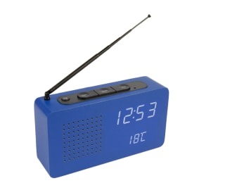 Radio Reloj Despertador Digital de Madera con Temperatura por 7.99€