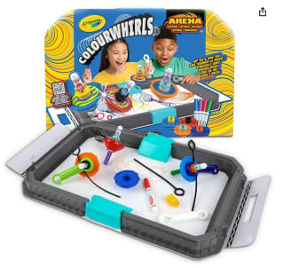 ColourWhirls la Peonza de Colores, Pista para desafíos con 4 peonza por