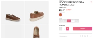 Mocasín Ferrato para Hombre 61933 por $164 | Andrea