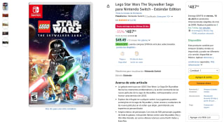 Lego Star Wars The Skywalker Saga Switch por $488 | Amazon