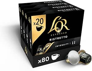 L'OR Espresso Café Ristretto | 80 Cáps | Compatible con Nespresso por 10.97€