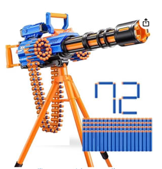 X-Shot Insanity Rage Fire motorisé par ZURU avec 86 fléchettes à 39,99€
