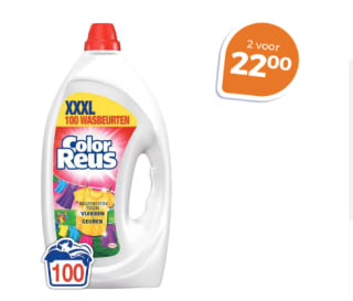 Color Reus 4,5L (100 wasbeurten) nu voor €11,99 bij Trekpleister.