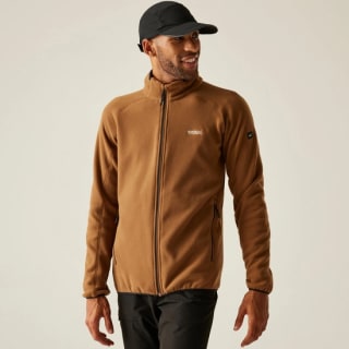 Regatta Hadfield Mens Full Zip Fleece with Zipped Pockets - sizes S - XXL - Brown - W