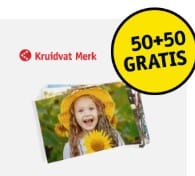 50+50 gratis op Kruidvat Merk foto's