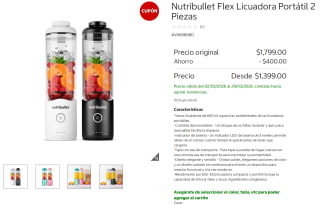 NutriBullet Flex 650ml por $1,399 | Oferta Costco