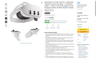 Visor Meta Quest 3 512GB por $9,259 | Oferta Amazon
