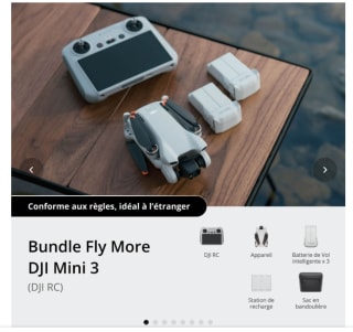 Drone DJI Mini 3 reconditionné à 455€