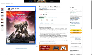 Armored Core VI: Fires of Rubicon PS5 por $579 | Amazon