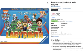 Ravensburger Paw Patrol junior labyrinth