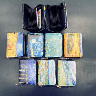Cartera Van Gogh cuero vegano $19 | Oferta AliExpress