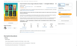 Dune Saga 6 Libros Edición Ingles por $59 | Amazon