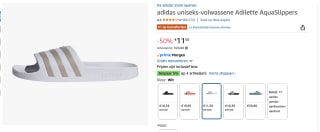 ADIDAS adilette Aqua Badslippers voor €11,50 bij Amazon