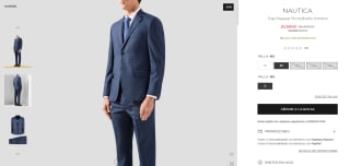 Traje Regular Microdiseño de Nautica por $3,250 en El Palacio de Hierro